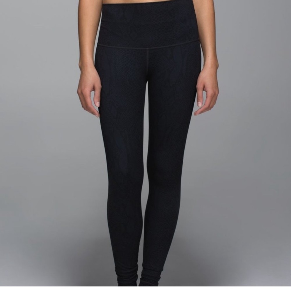 Lululemon Wunder Under Desert Snake Deep Coal